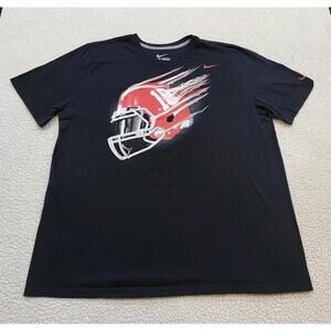 Nike Alabama Crimson Tide Football T Shirt Mens Size 2XL XXL Speed Helmet Logo